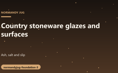 Traditional Country Stoneware Glazes and Surface Characteristics Explained